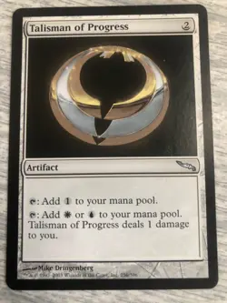 MTG 1x Talisman of Progress Mirrodin Modern Magic the Gathering Card x1 NM - Image 1
