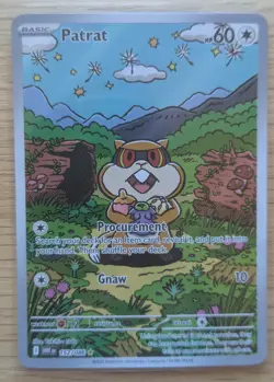 Patrat 152/086 White Flare HP Full Art Rare Holo Pokemon Card NM - Image 1