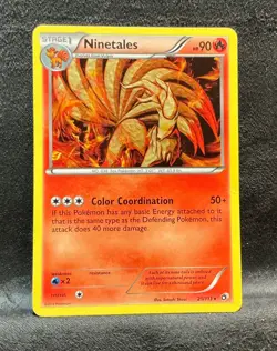 Ninetales 21/113 Legendary Treasures Regular Pokemon Card - Image 1