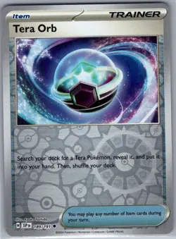 Tera Orb 189/191 Reverse Holo SV08: Surging Sparks - Pokemon Card - NM - Image 1