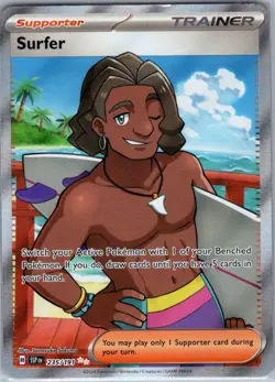 Surfer 235/191 SV08: Surging Sparks - Pokemon Card - NM - Image 1
