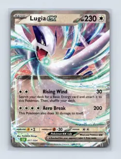 Lugia ex 017/034 Holo Trading Card Game Classic Pokemon Holo LP - Image 1
