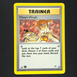 Misty's Wrath 114/132 - Gym Heroes 1st Edition - Pokemon Card - Image 1