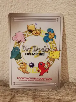 Pokemon Pocket Monsters Card Game Vintage 1997 - My Deck Memo Pikachu Charmander - Image 1
