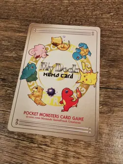 Pokemon Pocket Monsters Card Game Vintage 1997 - My Deck Memo Pikachu Charmander - Image 2