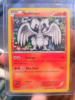 Reshiram Holo Rare Card 28/113 Legendary Treasures - Image 1
