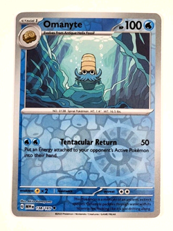 Omanyte - 138/165 - Reverse Holo - SV: Scarlet & Violet 151 - Pokemon Card - Image 1