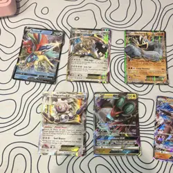 Pokemon TCG 9-Card Foil Ultra Rare Lot EX GX V - Image 5