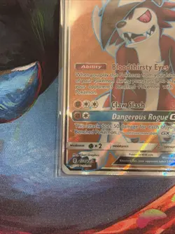 Lycanroc GX 138/145 Holo Ultra Rare Full Art Pokemon Card SM Guardians Rising NM - Image 4