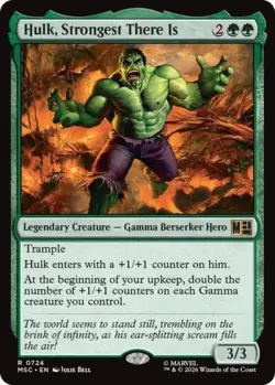 ~ Hulk, Strongest There Is ~ NM Foil ~ Commander: Marvel Super Heroes ~ MTG ~ - Image 1