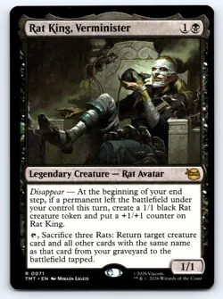 Rat King, Verminister 0071 TMNT Magic: The Gathering NM - Image 1