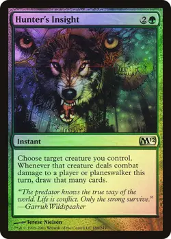 MTG FOIL Hunter's Insight - Magic 2012 #180 - Image 1