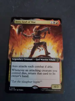 Ares, God of War (Extended Art) Marvel Super Heroes Regular MTG NM - Image 1