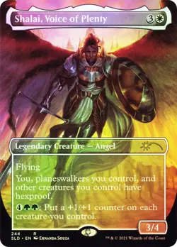 1 x FOIL Shalai, Voice of Plenty (244) Near Mint, English Secret Lair MTG - Image 1