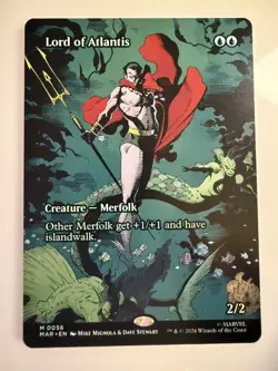 Lord of Atlantis (Borderless) M0056 Magic: The Gathering Marvel Universe NM - Image 1