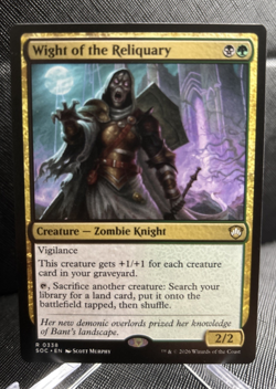 Wight of the Reliquary (SOC #338) Commander: Secrets of Strixhaven MTG - Image 1