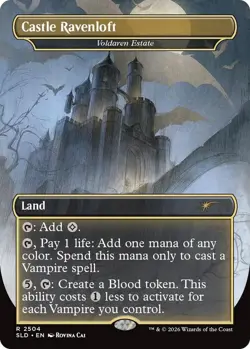 Magic the Gathering Castle Ravenloft Voldaren Estate Secret Lair Drop 2504 Foil - Image 1