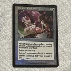 Wizards of the Coast MTG Solitary Confinement Judgment English Foil White Rare - Image 1
