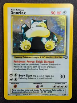 Snorlax - 11/64 Holo Rare - Jungle (Pokemon) LP - Image 1