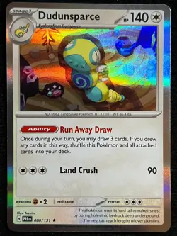 Dudunsparce 080/131 Holo Prismatic Evolutions Pokemon Rare NM - Image 2