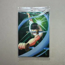 Roronoa Zoro - No.2- R - SEALED One Piece Wafer Card Bandai Japan B44 LL - Image 1