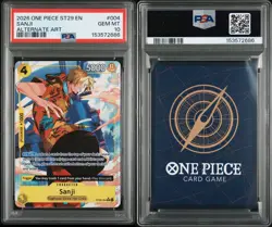 2026 ONE PIECE STARTER DECK 29: EGGHEAD ST29 #004 SANJI ALT ART PSA 10 GEM MINT - Image 2