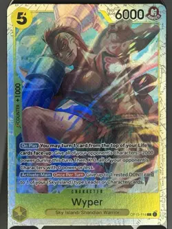 One Piece CCG OP15-114 Wyper SR EN US Seller - Image 1