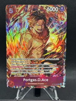 One Piece Illustration Box Vol. 5 Promo Portgas D. Ace ST15-005 SR English - Image 2
