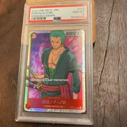 2022 ONE PIECE JPN.#025 RORONOA ZORO ROMANCE DAWN PSA 10 - Image 1