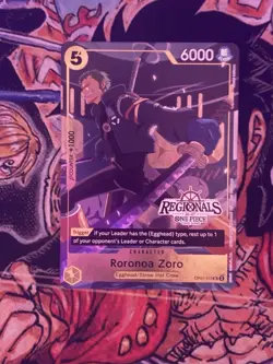 One Piece TCG - Roronoa Zoro Regional Pack OP07-113 2026 Vol.1 NM Mint - Image 1