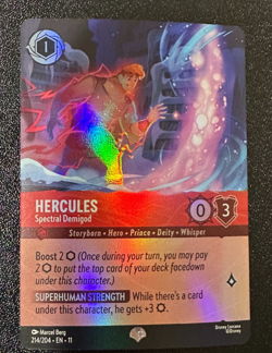 Disney Lorcana Winterspell Hercules Spectral Demigod 214/204 Epic - Image 1