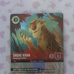Disney Lorcana Shere Khan - Menacing Predator 212/204 Floodborn SR Cold Foil - Image 3