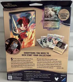 Disney Lorcana Fabled Collection Starter Set 4 Packs Tinkerbell Promo New Sealed - Image 2