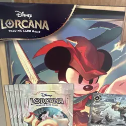 Disney Lorcana Fabled Collection Starter Set 4 Packs Tinkerbell Promo New Sealed - Image 3