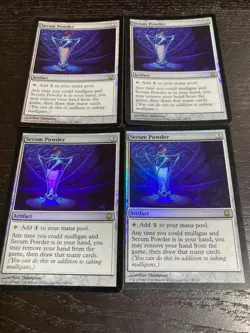 MTG Serum Powder English Foil Set Of 4 Dark Steel First Edition - Image 1