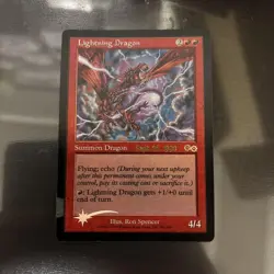 MTG Error Lightning Dragon Foil Ink Difference - Image 1