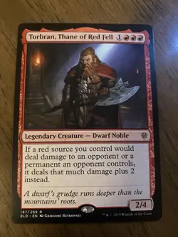 Torbran, Thane of Red Fell 147/269 Non Foil Rare Throne of Eldraine MTG NM - Image 1