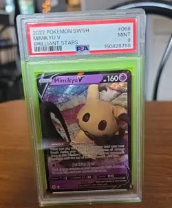 Pokemon - Mimikyu V #62/163 - Battle Styles - PSA 9 - Mint - Ultra Rare - Image 1