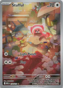 Stufful 154/132 Illustration Rare Mega Evolution Pokemon Near Mint - Image 1