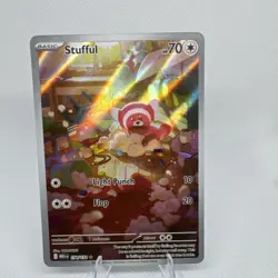 Stufful 154/132 - ME01 Mega Evolution - Illustration Rare Pokemon TCG NM - Image 1