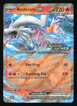 Reshiram ex 030/159 Double Rare Pokemon Holo Near Mint - Image 1