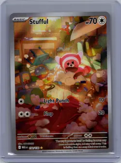 Stufful 154/132 Illustration Rare Mega Evolution Pokemon Near Mint - Image 1