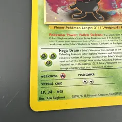 2000 Pokemon Gym Heroes Erika's Vileplume Holo #5/132 - Image 5