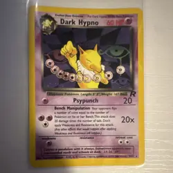 Pokemon TCG Dark Hypno Team Rocket 9/82 1st Edition Holo Rare 60 HP English 2000 - Image 1