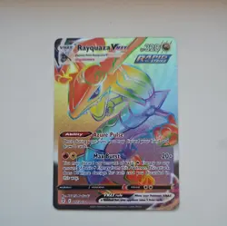 Pokemon TCG Rayquaza VMAX Secret Rare Full Art Holo 217/203 Evolving Skies - Image 1