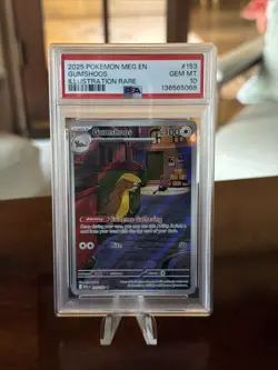 2025 POKEMON MEG EN-MEGA EVOLUTION ILLUSTRATION RARE #153 GUMSHOOS PSA 10 - Image 1