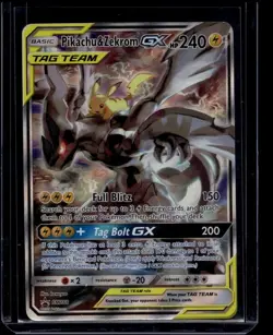 Pokemon TCG Pikachu & Zekrom GX SM168 Sun & Moon Promo NM - Image 1