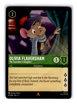 Disney Lorcana Azurite Sea Olivia Flaversham Rare #92 - Image 1