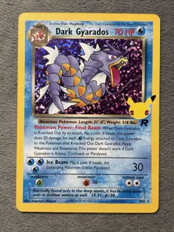 Dark Gyarados 8/82 Pokemon Card Celebrations 25 Anniversary Rare Holo NM - Image 1