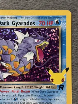 Dark Gyarados 8/82 Pokemon Card Celebrations 25 Anniversary Rare Holo NM - Image 4